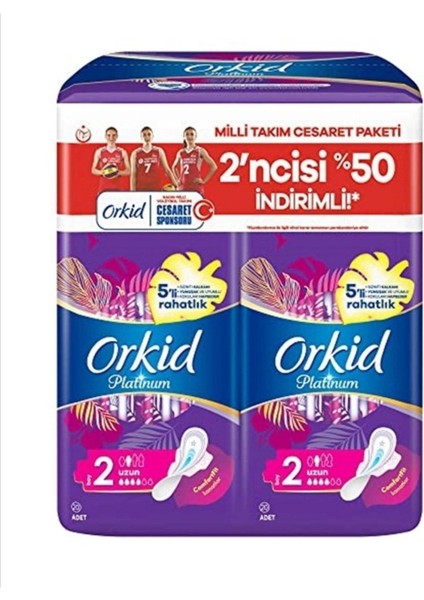Platinum Hijyenik Ped Uzun Cesaret Paketi 40 Adet