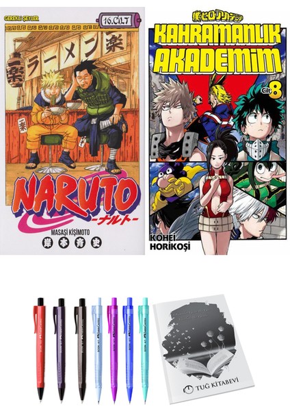 Naruto 16 ve Kahramanlık Akademim 8 2li Set
