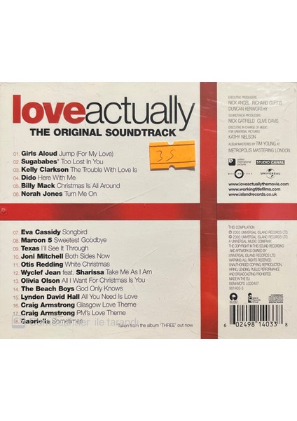Love Actually – The Original Soundtrack CD