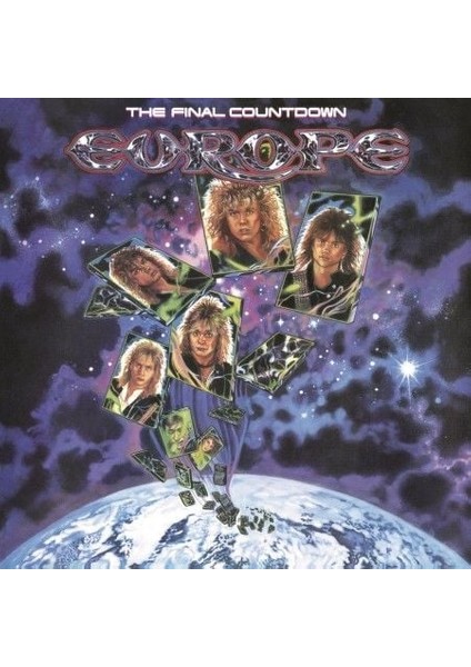 Europe The Final Countdown Hint Of Purple Renkli Plak LP