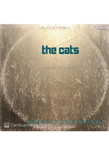 The Cats Colour Us Gold LP Plak fiyatları