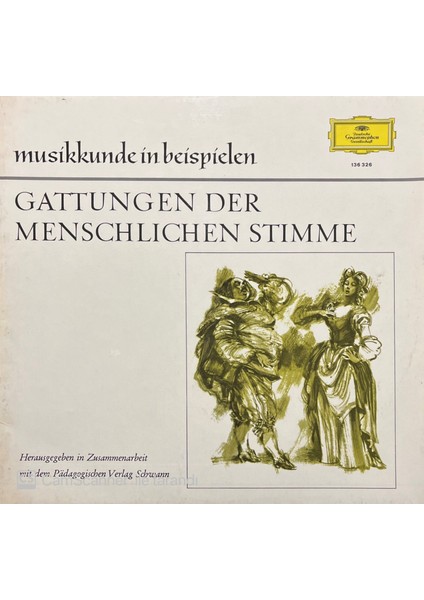 Gattungen Der Menschlichen Stimme LP Plak