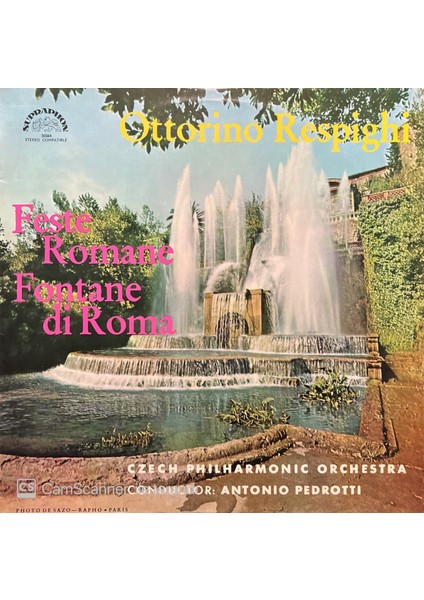 Ottorino Respighi – Feste Romance Fontane Di Roma LP Plak