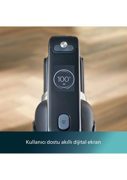 Aqua Trio 9000 Yeni Serisi Islak&kuru Dikey Süpürge, Tek Süpürge 3 Işlem, Otomatik Temizlik, LED Işıklı Başlık, Onerous Mutfak Tartısı Hediye