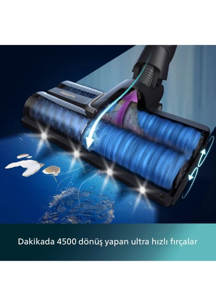 Aqua Trio 9000 Yeni Serisi Islak&kuru Dikey Süpürge, Tek Süpürge 3 Işlem, Otomatik Temizlik, LED Işıklı Başlık, Onerous Mutfak Tartısı Hediye