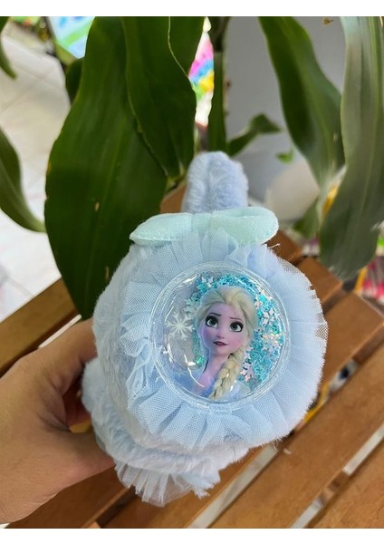 EyER Shoping Elsa Pullu Peluş Kulaklık