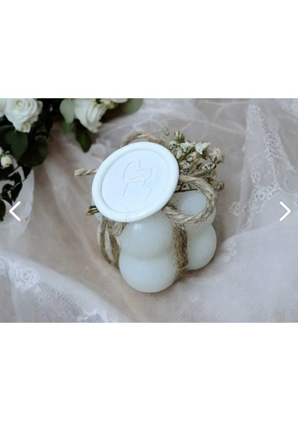 Düğün Nikah Nişan Kına Hediyelik Bubble Mum 15 Adet