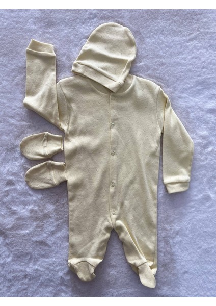 Patikli Jakarlı Üçlü Tulum Set