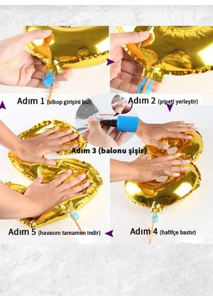 Gökkuşağı Renkli 3 Yaş Rakam Folyo Balon 40 Inç 100 Cm Büyük Boy - Doğum Günü Parti Balonu