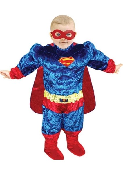 Bebek Superman Kostümü Kaslı modelleri