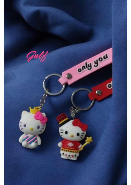 Hello Kitty 3D Çift Anahtarlık 2 Adet