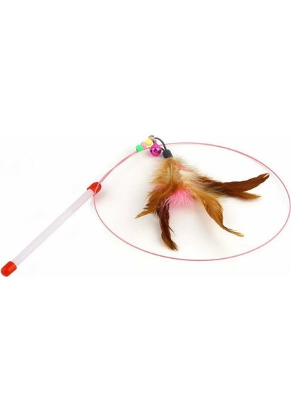 Tüylü Zilli Kedi Oltası 90 cm modelleri