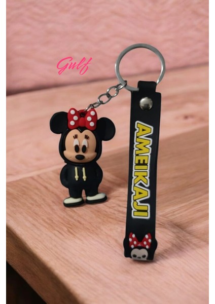 Mickey & Minnie Mouse 3D Çift Anahtarlık 2 Adet