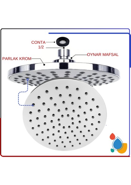 A3364001YP Artema Tepe Duşu Mds 20X20