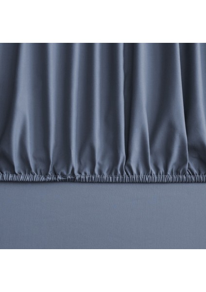 Mix&Match Pamuk Saten Süperking Size Lastikli Çarşaf İndigo