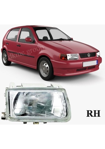 Polo 1996-1999 Model Arası Uyumlu Sağ Yolcu Tarafı Ön Far Lambası