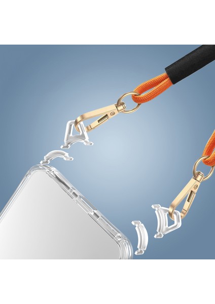 Xiaomi Poco C65 Uyumlu Airbagli Takılabilir Askı Aparatlı Zore Snap Silikon Kapak-Şeffaf modelleri