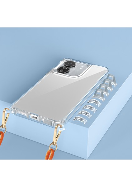 Xiaomi Poco C65 Uyumlu Airbagli Takılabilir Askı Aparatlı Zore Snap Silikon Kapak-Şeffaf fırsatları