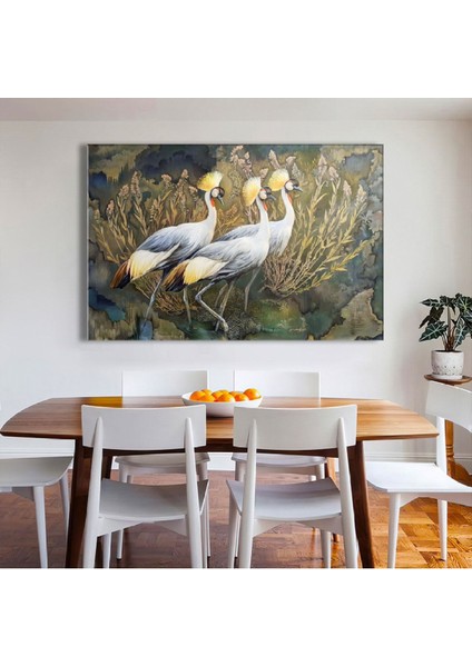 120x80 Cm Hayvanlar Alemi Kanvas Tablo