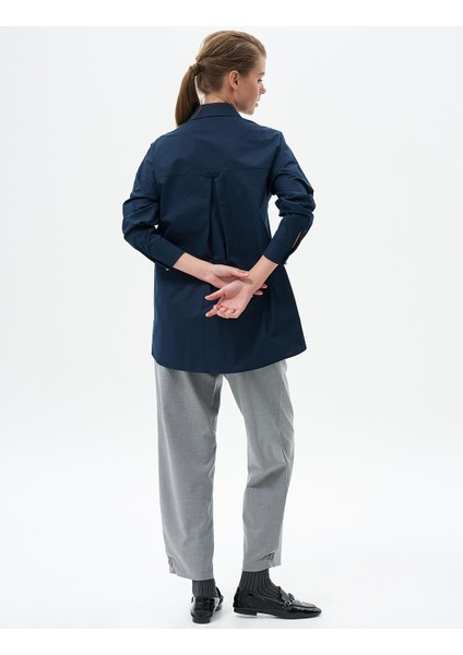 Taş Işlemeli Poplin Tunik