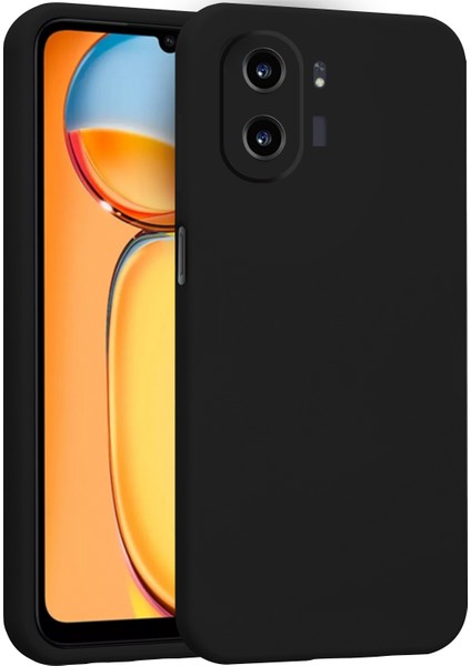 Xiaomi Redmi 13C Kılıf Lansman Premium Silinebilir Siyah Silikon