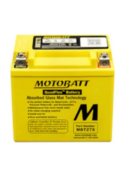 Motobatt MBTZ7S Quadflex 4 Kutup 6 5 Ah 130 Cca Akü