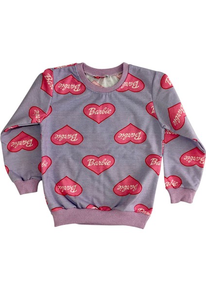 Kız Çocuk Iki Iplik Pamuklu Şardonlu Pembe Lila Barbie Desen Uzun Kollu Pijama Takımı fiyatları