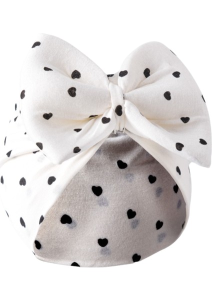 Kurdelalı Desenli Bebek Bone