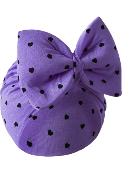 Kurdelalı Desenli Bebek Bone