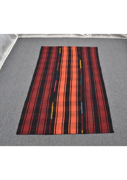 El Dokuma Ender Ekoseli Sofra Perde Şal Yün Kilim 5376