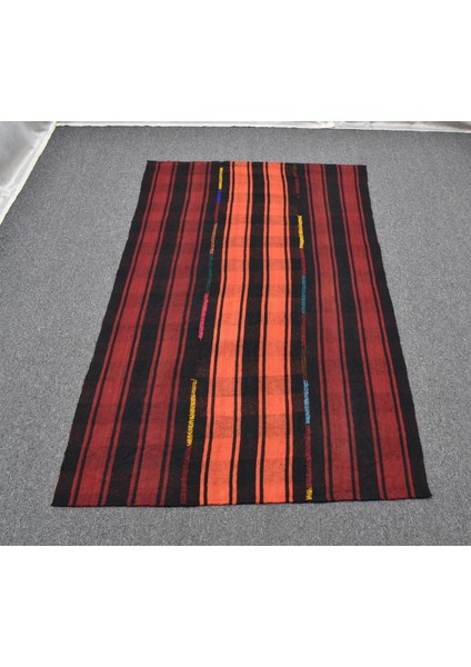 El Dokuma Ender Ekoseli Sofra Perde Şal Yün Kilim 5376
