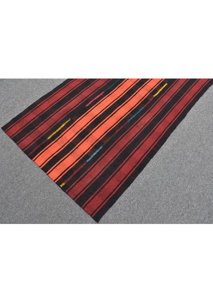 El Dokuma Ender Ekoseli Sofra Perde Şal Yün Kilim 5376