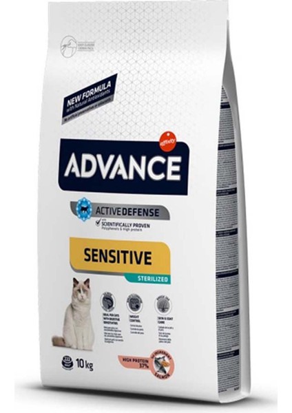 Sensitive Sterilised Somonlu Kısır Kedi 10 kg fiyatları