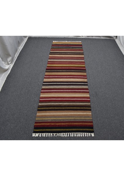 Yeni El Dokuması Kemerli Çubuklu Hatay Yün Yolluk Kilim 5377 fırsatları