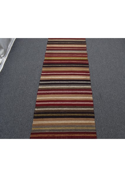 Yeni El Dokuması Kemerli Çubuklu Hatay Yün Yolluk Kilim 5377 indirimleri