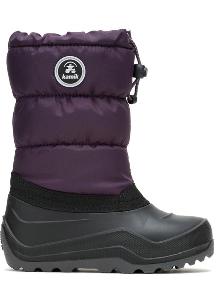 Mor - Siyah Kız Çocuk Kar Botu NF4996C-SNOWCOZY