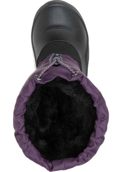 Mor - Siyah Kız Çocuk Kar Botu NF4996C-SNOWCOZY