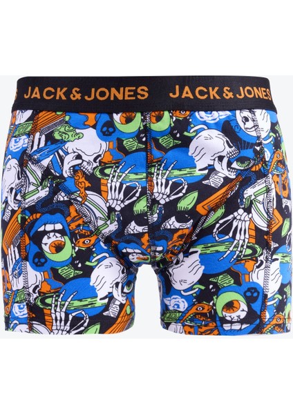 Siyah Erkek Boxer 12276151_JACSPACE Skull Trunk Try