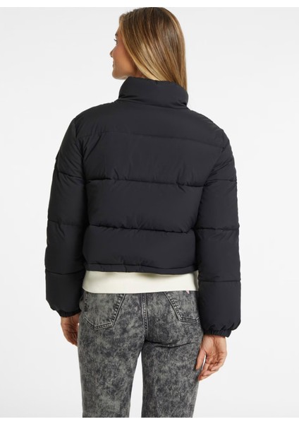 Siyah Kadın Mont Gj Cropped Puffer - Recy Coated Lıg