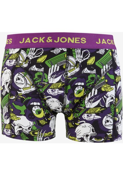 Mor Erkek Boxer 12276151_JACSPACE Skull Trunk Try