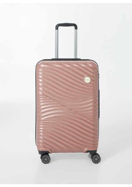 Nasa U.s Pembe Çekçekli Sert Valiz Nasa U.s Sahara Rose Orta