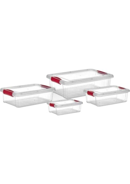 Organizer Fresh&clınk Saklama Kabı 4'lü SET(800-1500-3000-6000 ML)