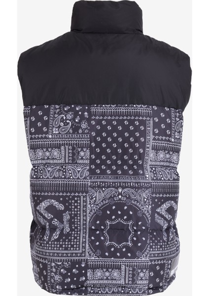 Klj Blocked Puffer Vest Baskılı Siyah Erkek Yelek 245D1504 fiyatları