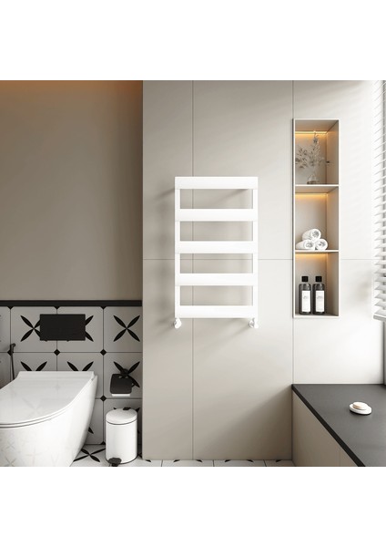 Alya Bath Alüminyum Havlupan Modern Tasarım Beyaz 81X50 cm
