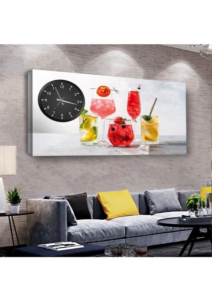 Mojito 100 X 50 Cm Saatli Kanvas Tablo