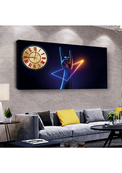 Dans Figür 100 X 50 Cm Saatli Kanvas Tablo