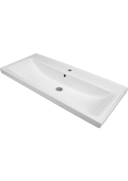 Lotus Banyo Dolabı 100 cm Lavabo Dahil Antrasit Çekmeceli Komple Mebran Mdf indirimleri