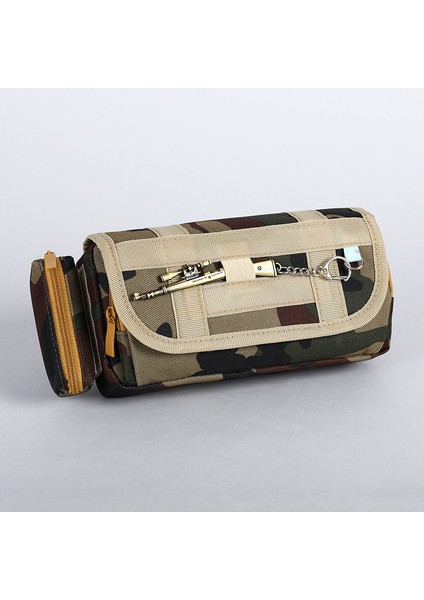 Kamuflaj Fermuarlı Kalem Kutusu Ilk ve Orta Okul Öğrencileri Kalem Kutusu (Yurt Dışından)