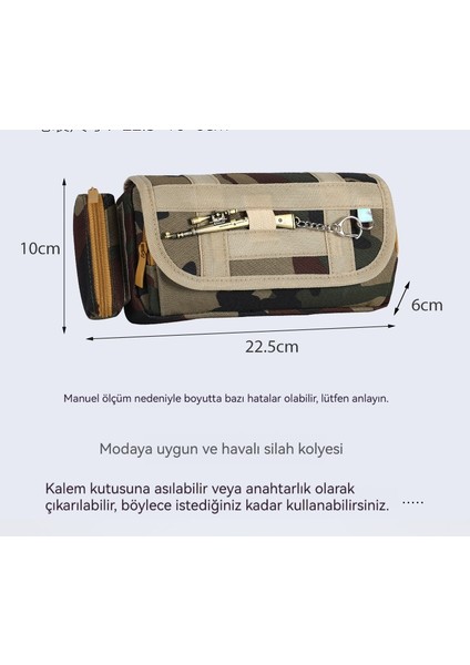 Kamuflaj Fermuarlı Kalem Kutusu Ilk ve Orta Okul Öğrencileri Kalem Kutusu (Yurt Dışından) fiyatları