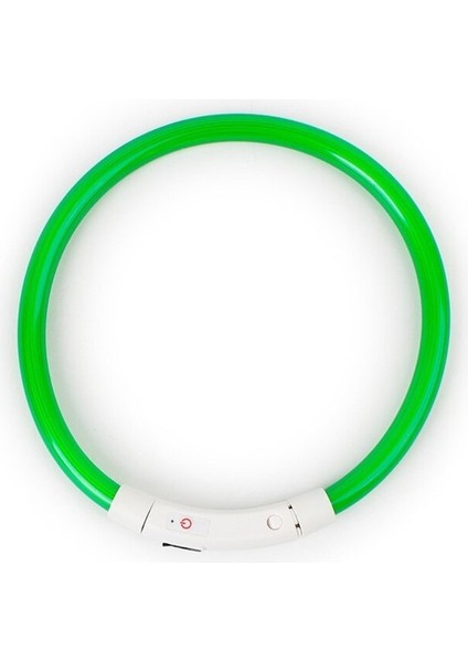 Ayarlanabilir USB Şarj Pet Köpek Tasması LED Gece Yanıp Sönen Aydınlık (Yurt Dışından)